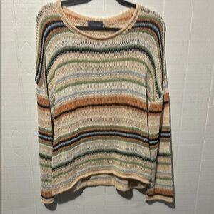 Hudson Gray Striped Sweater